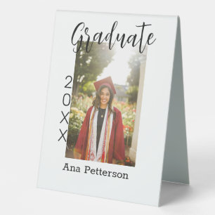 Graduate photo modern classic add year name rustic