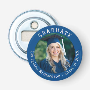 Graduate Photo Name Graduation Party Keepsake Bottle Opener