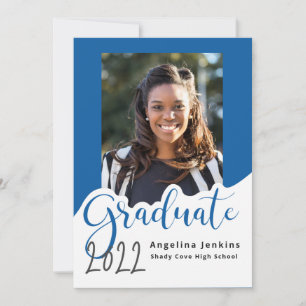 Graduate Photo Royal Blue 2022 Announcement