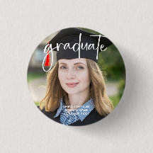 Graduate Photo Simple Modern Elegant Script Senior