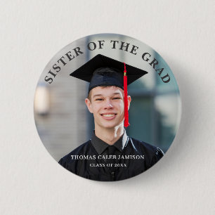 Graduate Photo Sister of the Grad 6 Cm Round Badge