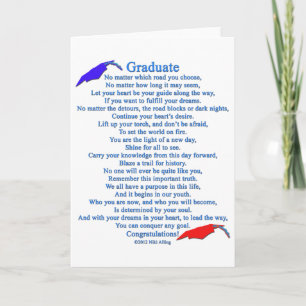 Graduate Poem Card