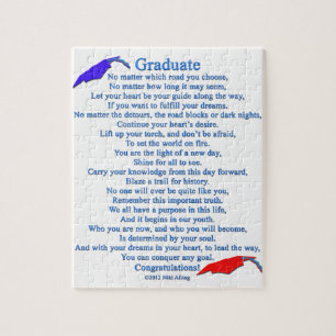 Graduate Poem Jigsaw Puzzle