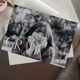 GRADUATE Rose Foil Pressed Photo 2023