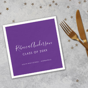 Graduate Scrip Class of 2025 Graduation Party Napkin