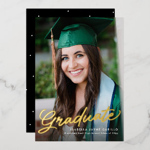Graduate script simple modern photo graduation
