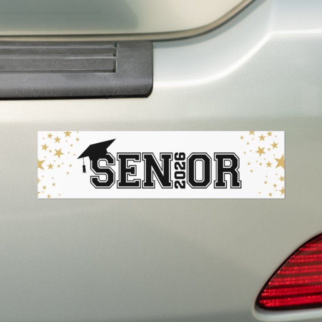 Graduate Senior Bumper Sticker (On Car)
