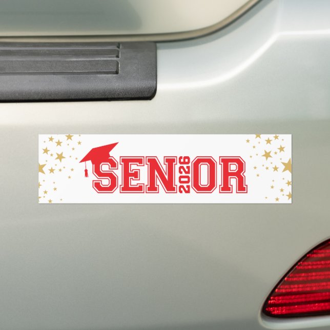 Graduate Senior Bumper Sticker (On Car)