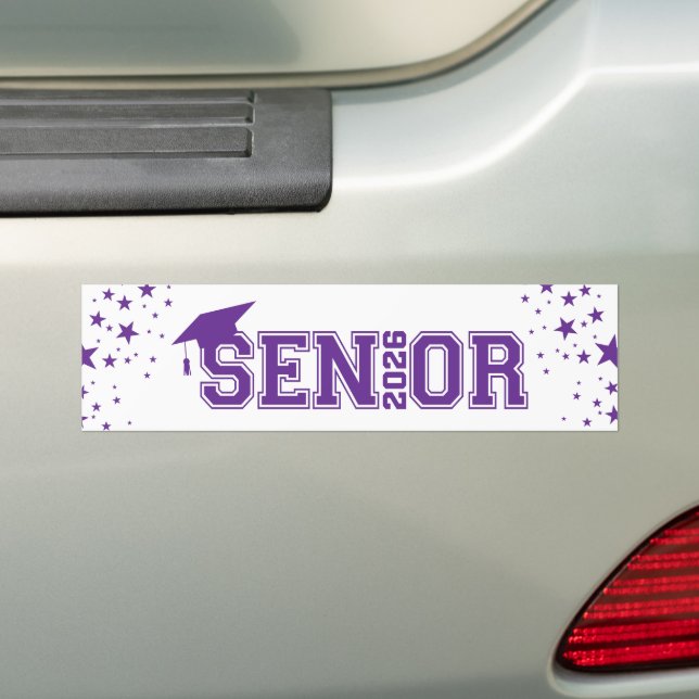 Graduate Senior Bumper Sticker (On Car)