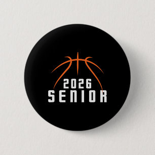 Graduate Senior Cl Of 2026 Sketll Player Graduatio 6 Cm Round Badge