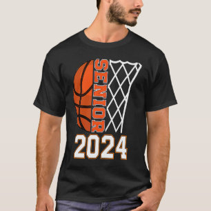 Graduate Senior Class 2024 Graduation Basketball P T-Shirt