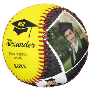 Graduate Senior High School Softball Player Photo 