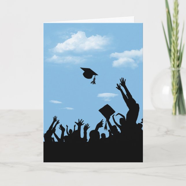 Graduate Silhouette with Sky Card (Front)