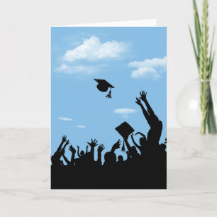 Graduate Silhouette with Sky Card