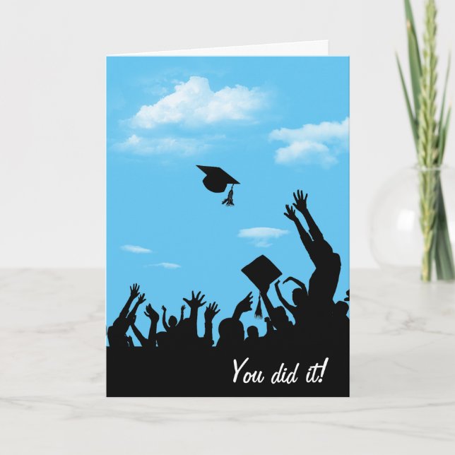Graduate Silhouette with Sky Card (Front)