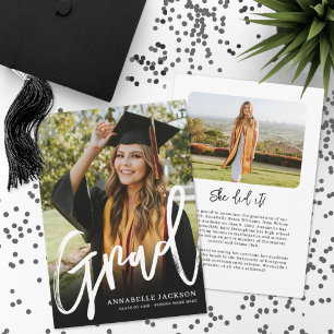Graduate Simple Photo Graduation Announcement