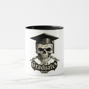 Graduate Skull Cap Diploma Funny Mug