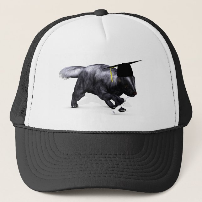 Graduate Skunk Trucker Hat (Front)