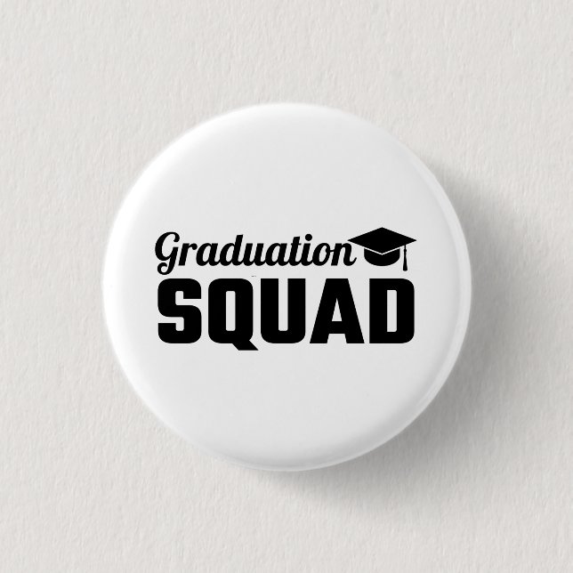 Graduate Squad  3 Cm Round Badge (Front)