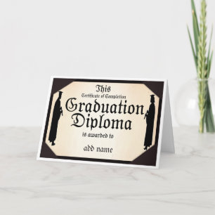 Graduate Standing Tall Diploma Card