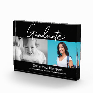 Graduate Then and Now high school Grad photo  Block