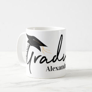Graduate Typography & Your Name Class of Mug