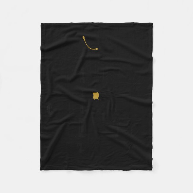 Graduated can go back to bed funny school fleece blanket (Front)