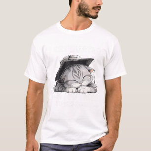 Graduated Can I Go Back To Bed Now Graduation Cat T-Shirt