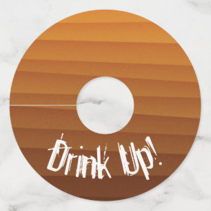 Graduated Gold to Brown Wine Glass Markers Wine Glass Tag