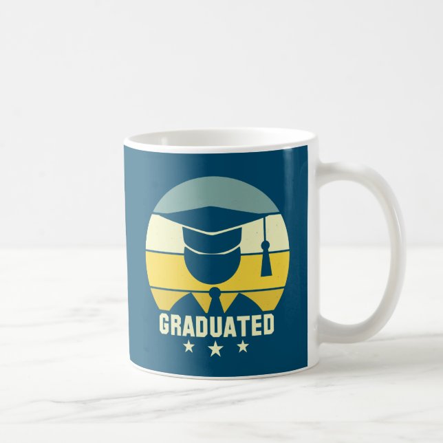 Graduated Graduate Graduation College School Coffee Mug (Right)