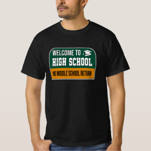 Graduated High School Sign Graduating Middle T-Shirt