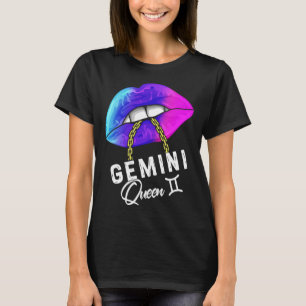 Graduated Purple Blue Gemini Queen May or June Wom T-Shirt