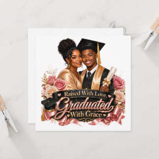 Graduated With Grace Son Invitation