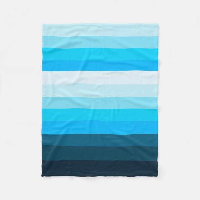 Graduating Blues Fleece Blanket (Front)