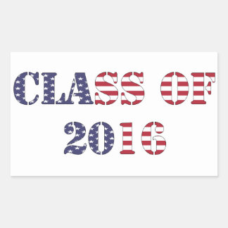 Graduating Class of 2016 Rectangular Sticker