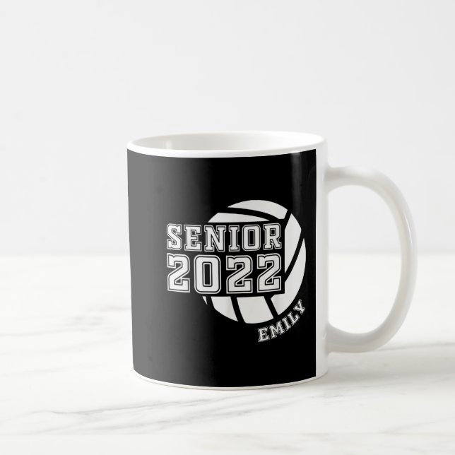 Graduating Class of  Senior Volleyball Team Player Coffee Mug (Right)