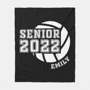 Graduating Class of  Senior Volleyball Team Player Fleece Blanket