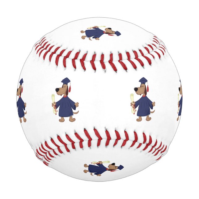 Graduating dog clipart baseball (Front)