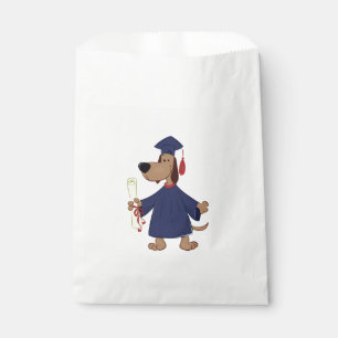 Graduating dog clipart favour bag