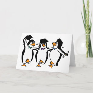 Graduating Penguins Card