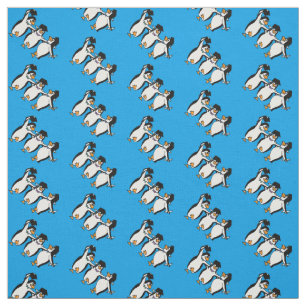 Graduating Penguins Fabric