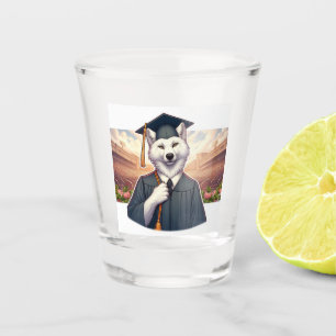 Graduating Wolf Shot Glass