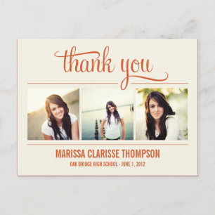 Graduating Year Graduation Thank You Card
