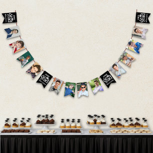 Graduation 12 Photos Bold Type Grad Year Name Bunting