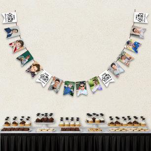 Graduation 12 Photos Bold Type Grad Year Name Bunting