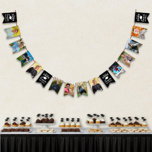 Graduation 12 Photos Year Congrats Name Black Bunting
