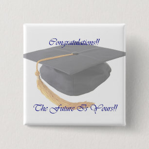 Graduation 15 Cm Square Badge