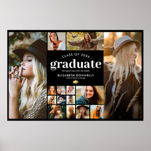 Graduation 15 Photo Collage Poster