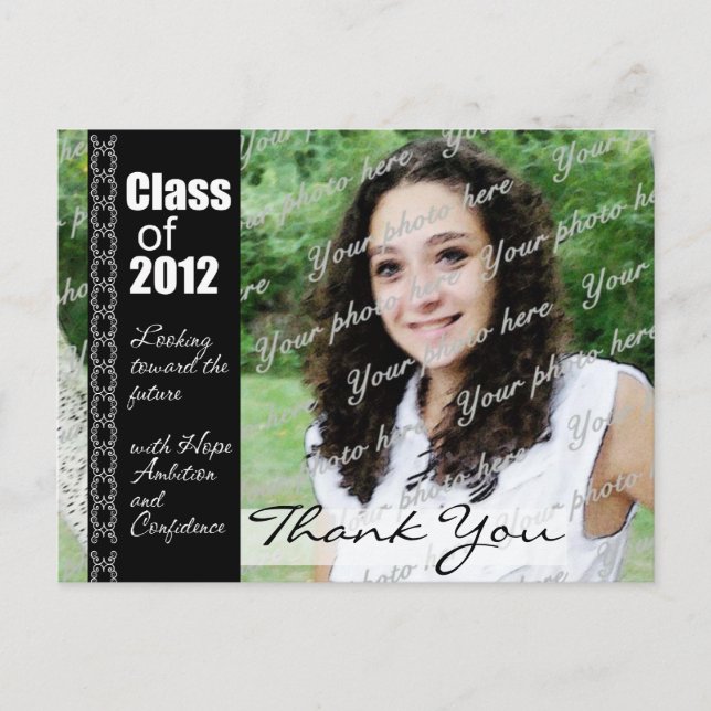 Graduation 2012/ Photo Announcement Postcard (Front)