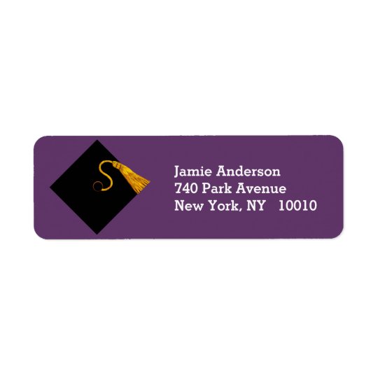 Graduation 2017 return address label